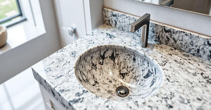 Lavat&oacute;rio para banheiro em granito: Eleg&acirc;ncia e Durabilidade