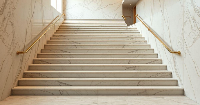 Escada de M&aacute;rmore Travertino: Vantagens e Dicas de Instala&ccedil;&atilde;o