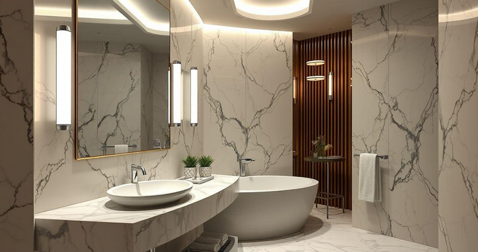 Lavabo de mármore: descubra como transformar seu banheiro em um espaço sofisticado e elegante